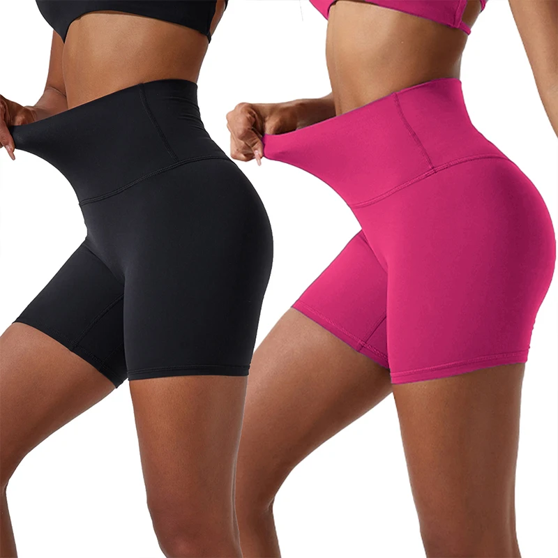 

Ctenkevet 2-Piece Quick-Dry Sport Short Women Soft Cycling Training Shorts Jog High Waist Yoga Short Women Gym Leggings Female