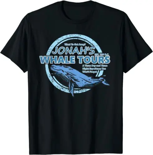 NEW LIMITED Cute Jonah and The Whale Bible Story Gift T-Shirt