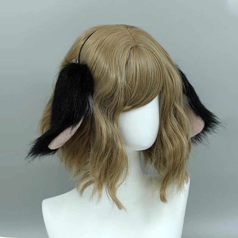 

Faux Fur Dog Drooping Ears Women Bunny Animal Ear Furry Headband Party Accessories Cosplay Headwear Kawaii Hair Band Accessories