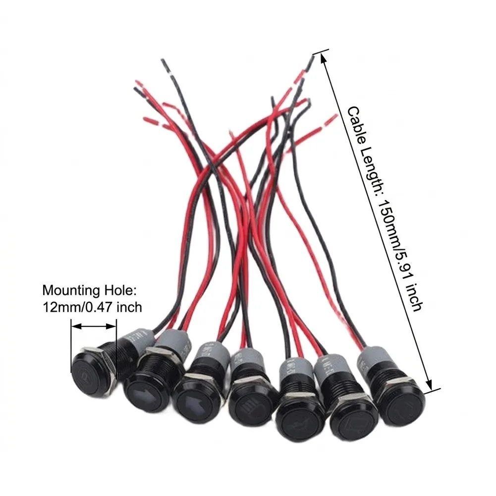 Long Lasting 12mm Waterproof LED Signal Lights for perfect for ATVs and Trucks Designed to Perform in Challenging Weather