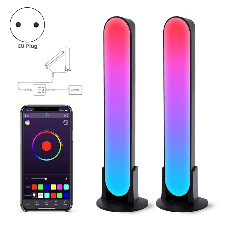 Luce LED intelligente con barra RGB Atmosfera Luce Sincronizzazione musicale Modalità multiple TV Parete Sala giochi Luce notturna