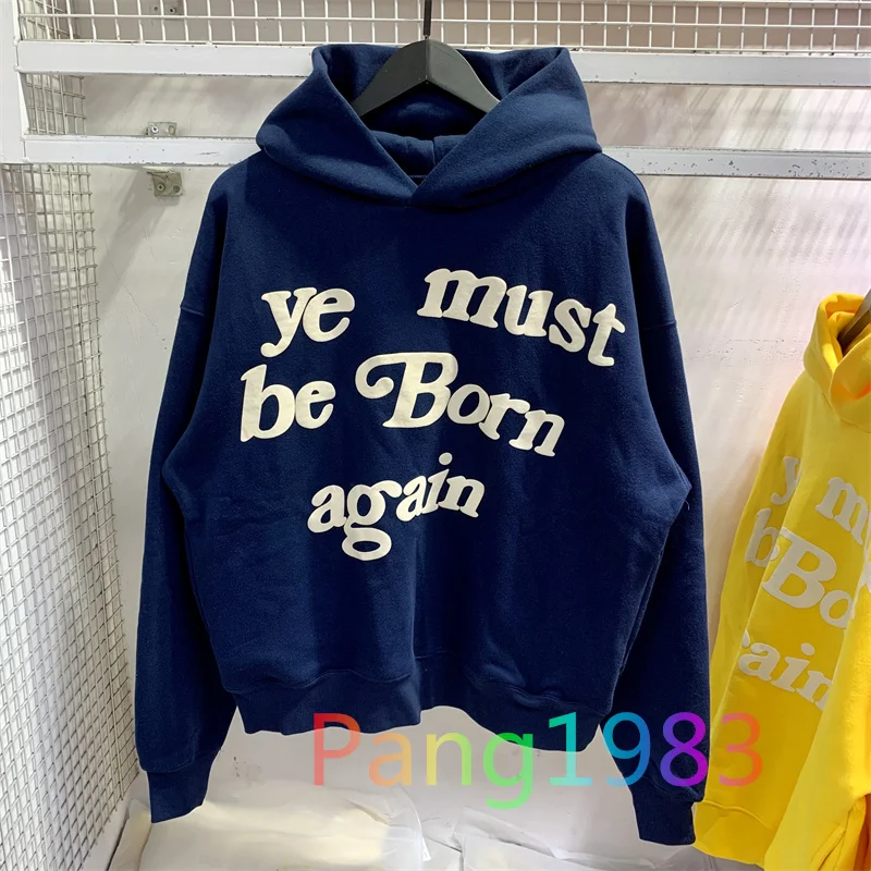 

CPFM.XYZ Pullovers Hoodie Men Women High Quality Ye Must Be Born Again Kanye West Sweatshirt