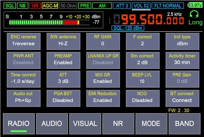Imagem -05 - Malahiteam Rádio Receptor Dsp Genuíno Russo Autorizado 35 Touch Lcd Dsp 230c 50k2ghz 35 Lcd 2023 Malahit Sdr