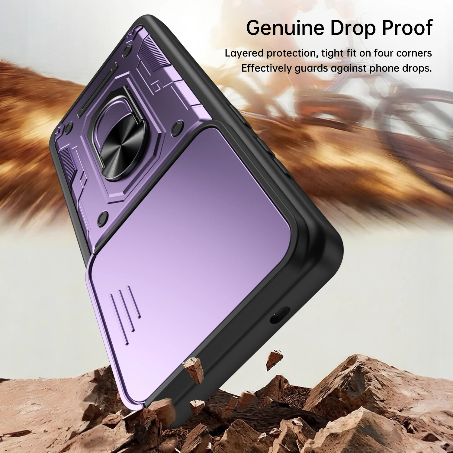 Stoßfeste magnetische Schutzhülle mit Kameraständer und Schiebe-Kameraschutz für Samsung Galaxy A17 A26 A36 A56 A37 A57 A27 S26 Plus Ultra – Detail 8