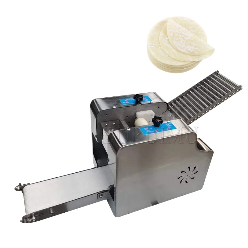 Dumpling Wrapper Machine Electric Automatic Wonton Wrappers Maker Machine Roll Dough Press Commercial Dumpling Skin 110/220v