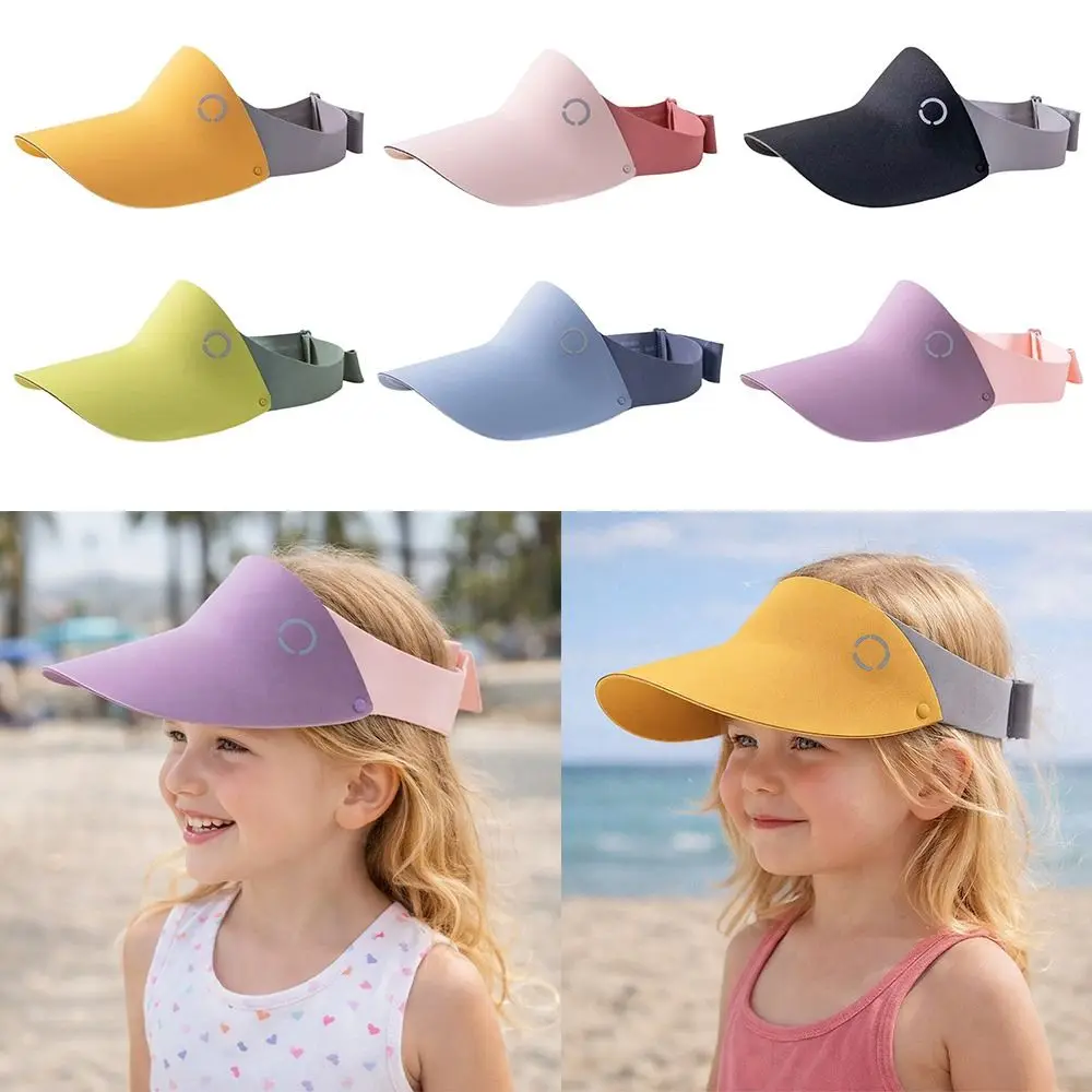 

New One-piece Seamless Visor Cap Adjustable UV Protection Children's Sun Cap Breathable Outdoor Sun Hat