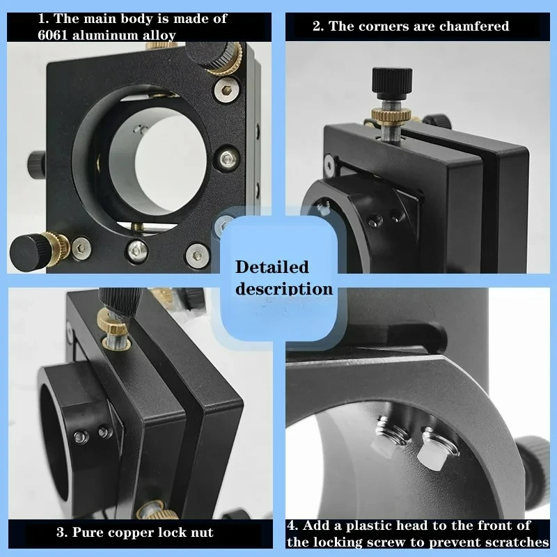 laser equipment beam expander 4D adjustment frame, red light mirror adjustment frame, welding machine optical path accessories