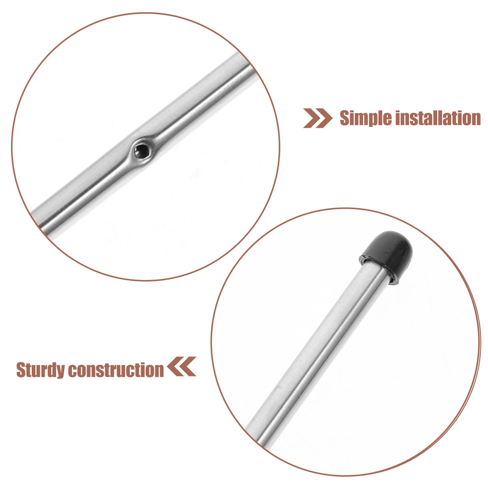 Heavy Duty Table Football Pole Foosball Pole Replacement for Soccer Game Machine Accessory Foosball Table Parts Replacement