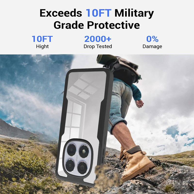 حافظة لهاتف POCO X7 5G مقاومة للصدمات 360 °   حافظة كاملة للجسم مزدوجة الجوانب لهاتف Xiaomi POCOX7 Poko Little X7 X 7 من السيليكون