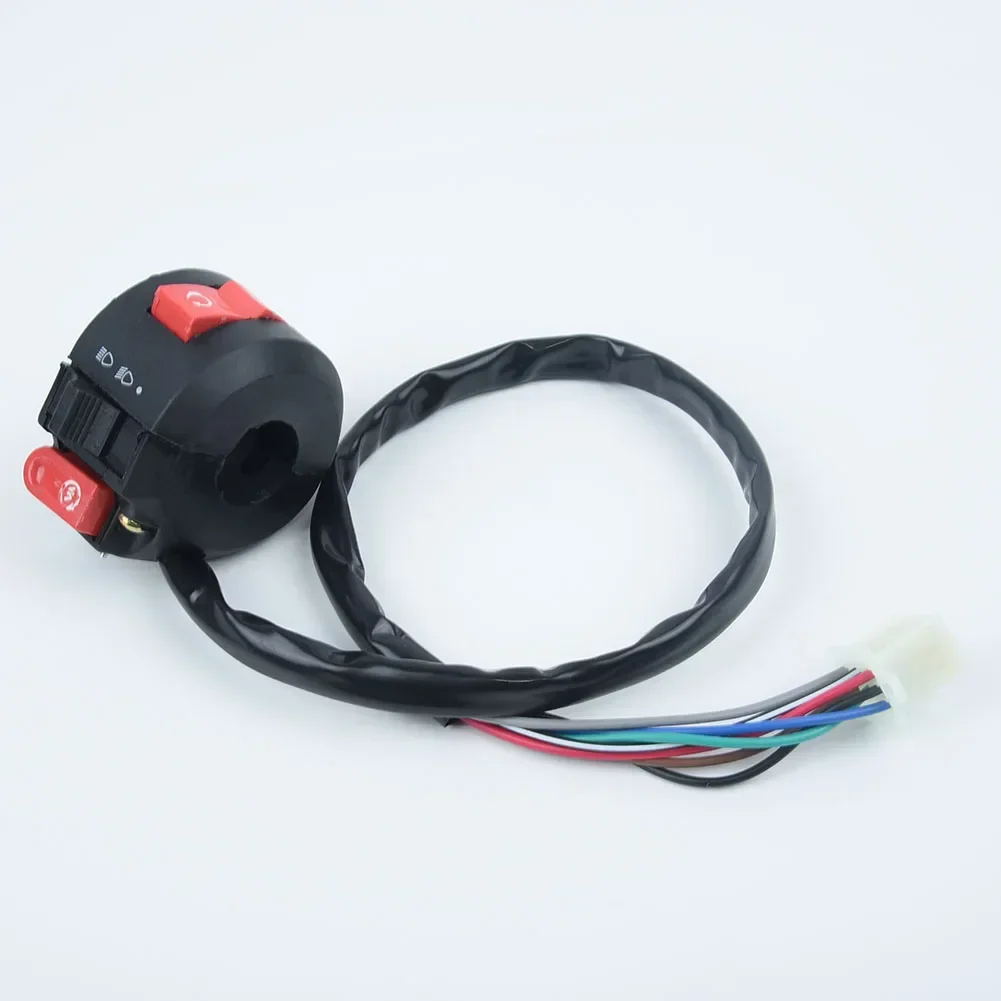 7-Wire Female Connector Kill Light Start Switch For 50cc 70cc 90cc 110cc ATV Kazuma Taotao Coolster Quad Fits 7/8 Handlebar PART