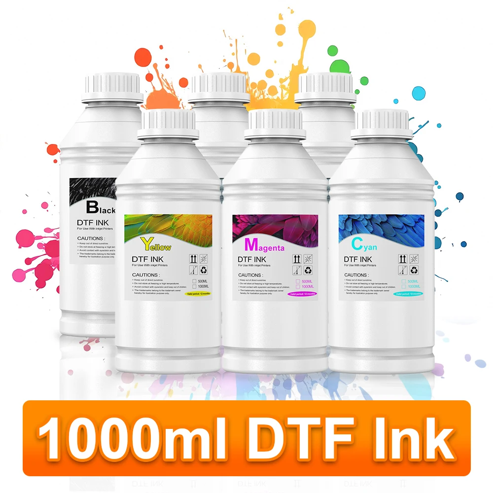 

1000 мл набор чернил DTF, текстильные пигментные чернила для принтера DTF L805 XP600 L800, пленка для печати на ПЭТ, пленка для прямой передачи тепла, чернила DTF