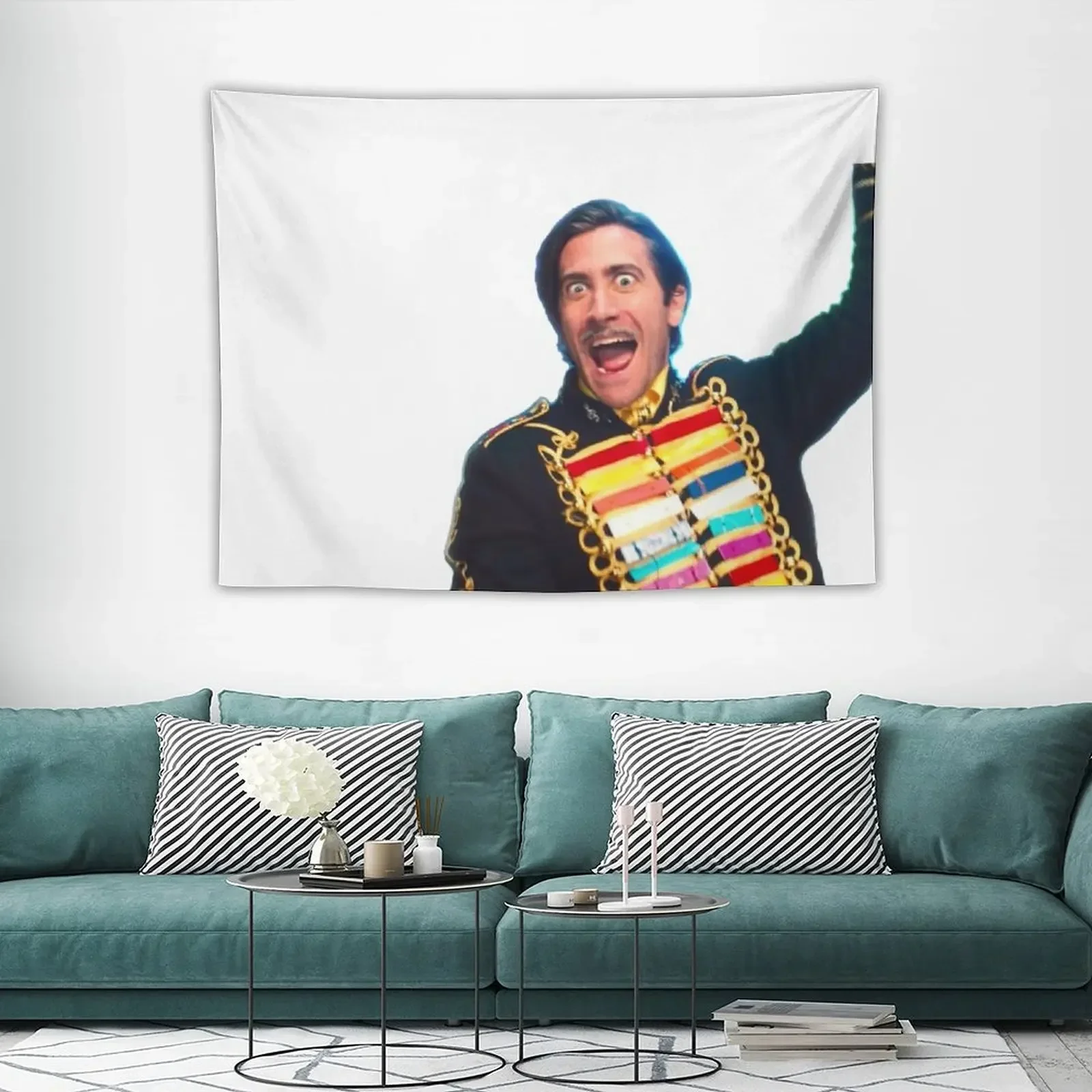 Jake Gyllenhaal Mr. Music Sack, tapiz de almuerzo, decoración de habitación, estética, decoración de habitación, tapiz colgante de pared