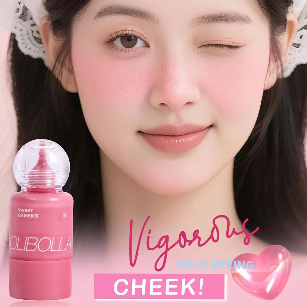

Pink Pressed Liquid Blusher Liquid Water Light Expansion Effect Cheek Flush Natural Tap Glow One Skin-Brightening K9J1
