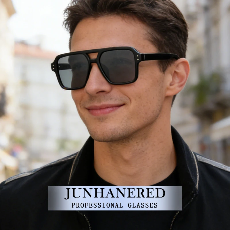 

Oversized Square Double Beam Sunglasses Myopia Hyperopia Anti Blue Ray Photochromic Prescription Astigmatism Sunshade Eyeglasses