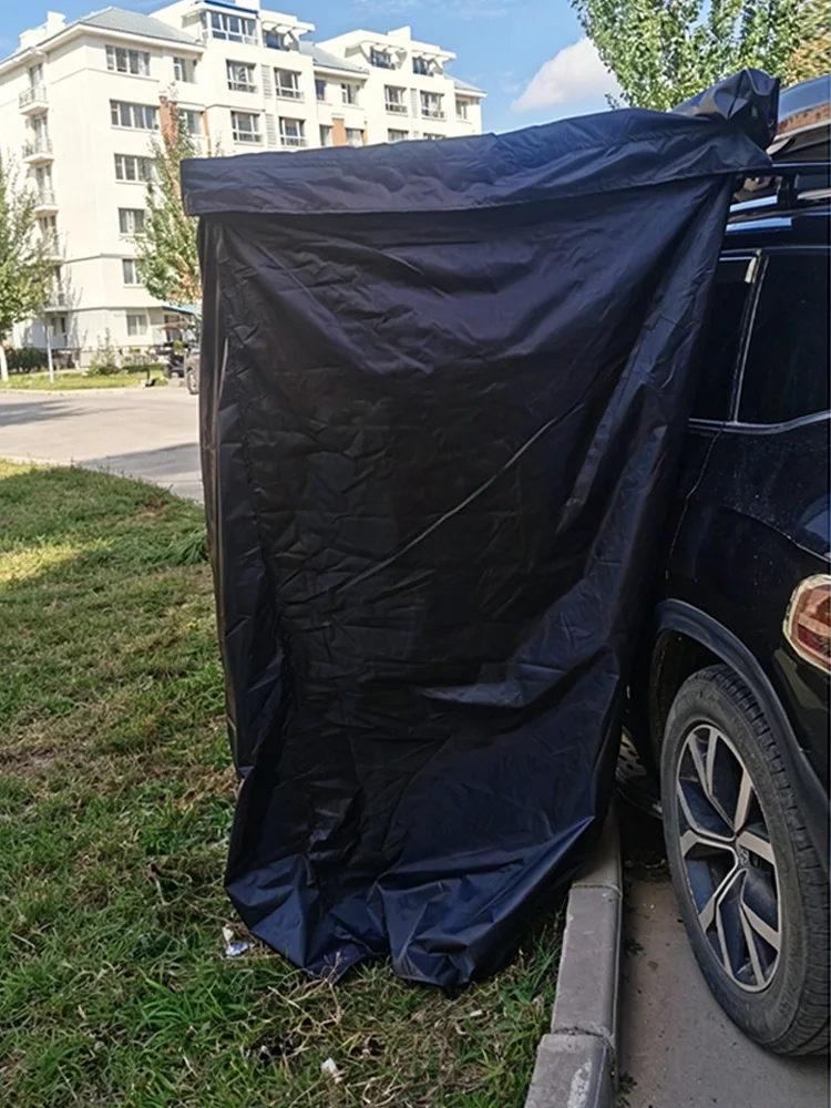 DANCHEL Auto-Duschzelt, Fahrzeug-Seitenduschzelt mit LED-Beleuchtung, Privatsphäre-Umkleidekabine für SUV Outdoor-Camping – Detail 15