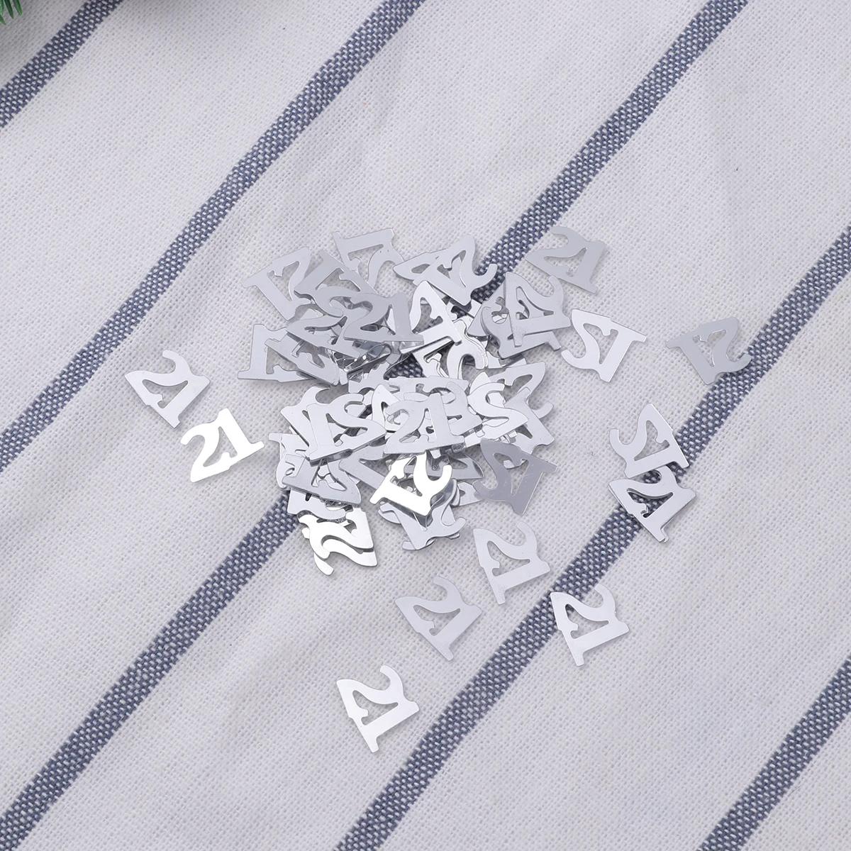 

1200Pcs Number Sequins Confetti Silver Birthday Party Anniversary Decoration Celebration Supplies Number Confetti