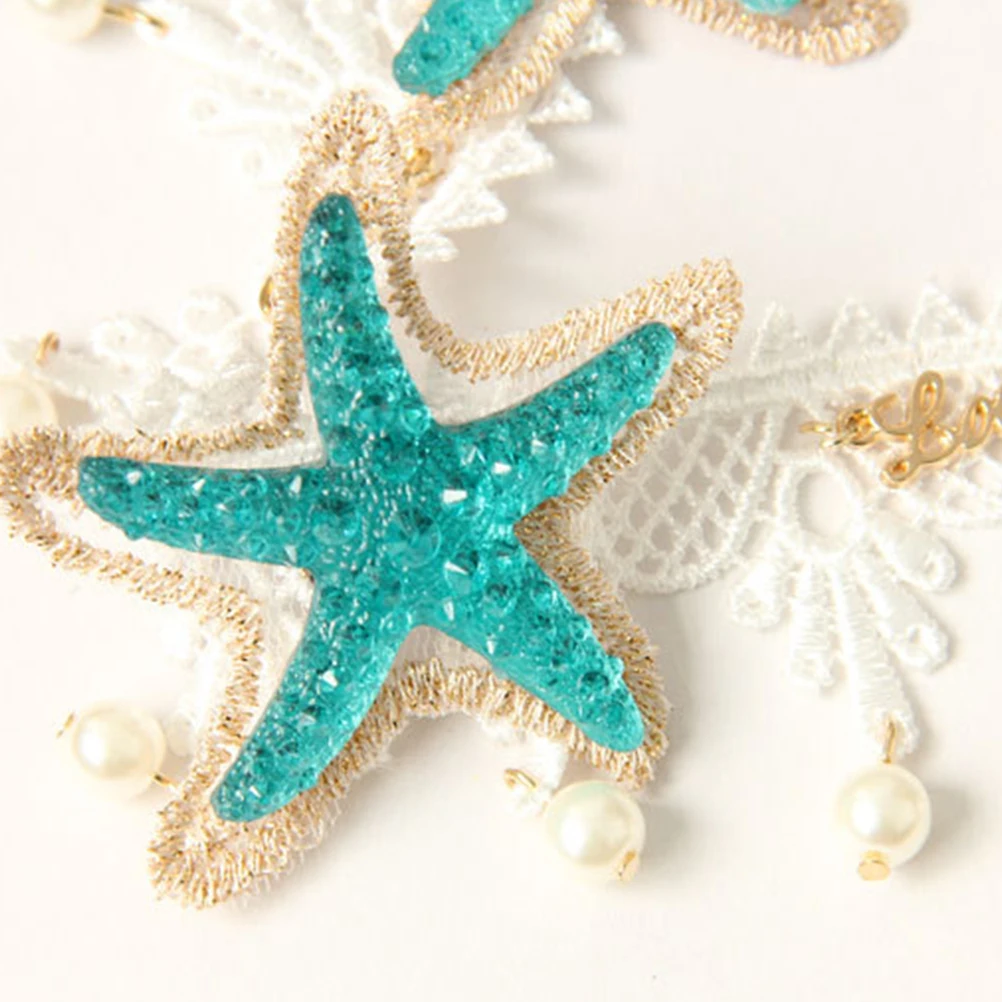 

Pearl Headband Headband Headdress Women Headdress Hair Ribbon Travel Beach Hairstyle Accessories Elegant Gold Lace