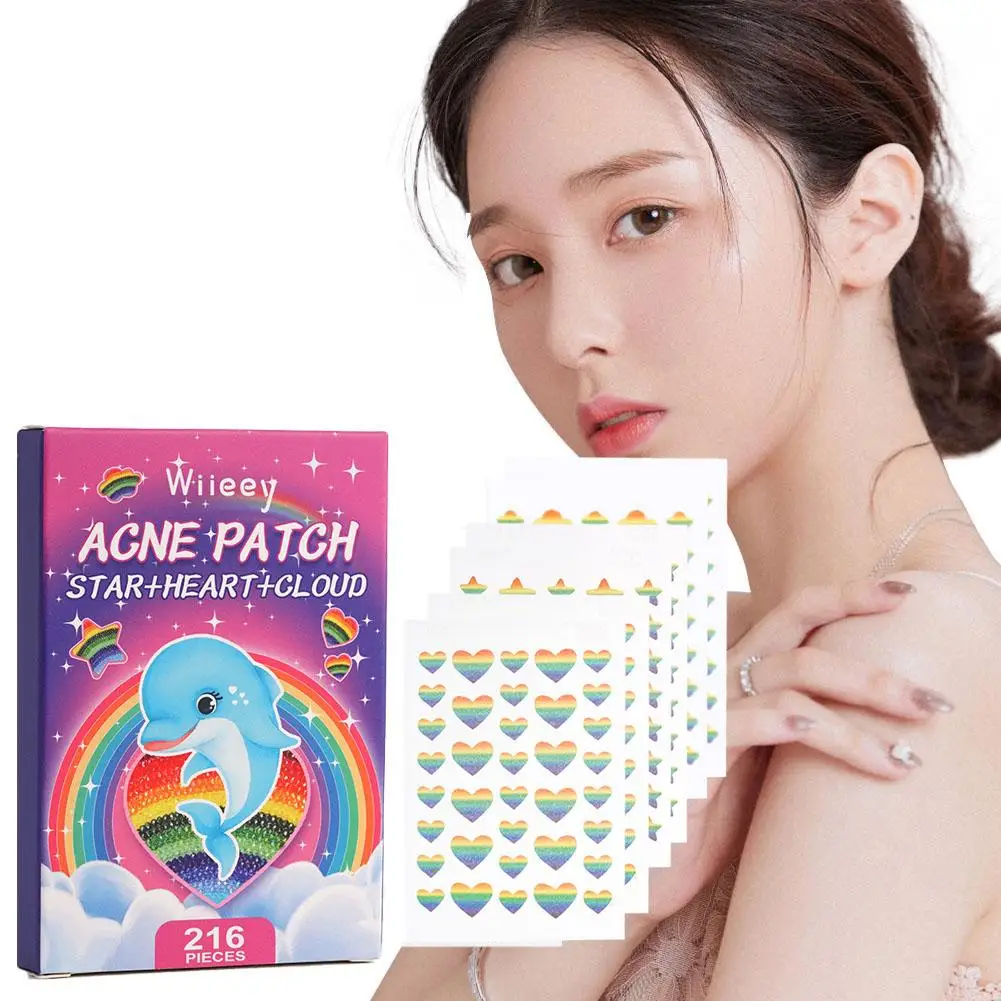 NEW High-end 3PCS/BOX Rainbow Anti-ance Patch Hydrocolloid Acne Pimple Removal Sticker Oil Control Breathable Soothing Skin Care