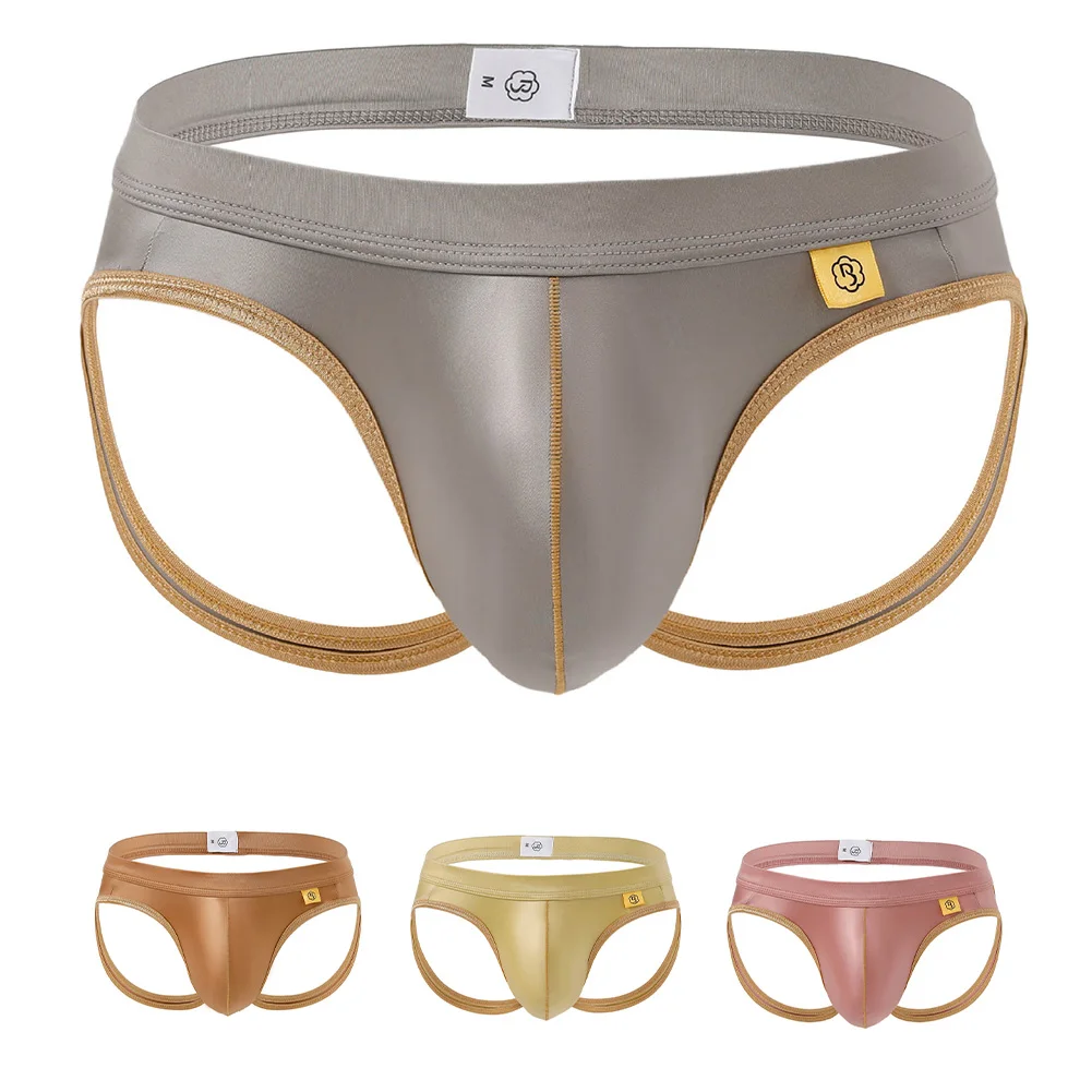 

Men\\\\\\'s Pouch Support Underwear G String Thongs Open Butt Breathable Nylon Spandex Blend Lightweight Comfortable Underpants