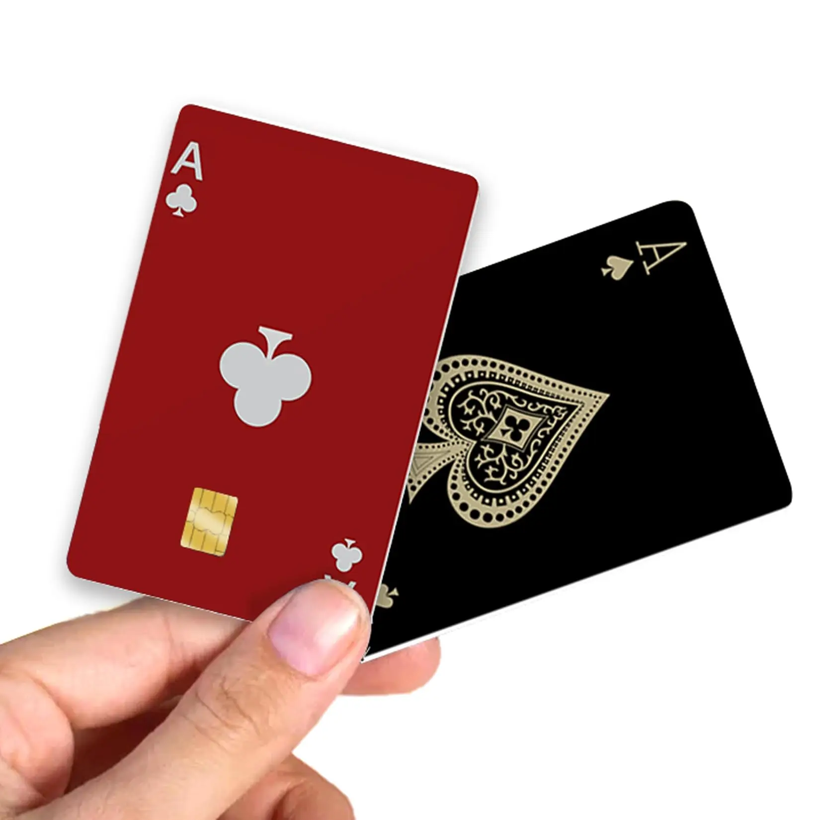 Card sticker, credit card debit card with 4 cards to cover personalized bank card ultra-thin, waterproof sleeve (4 in 1)