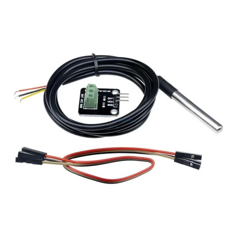 DS18B20 temperature sensor module suite sensor adapter Cables