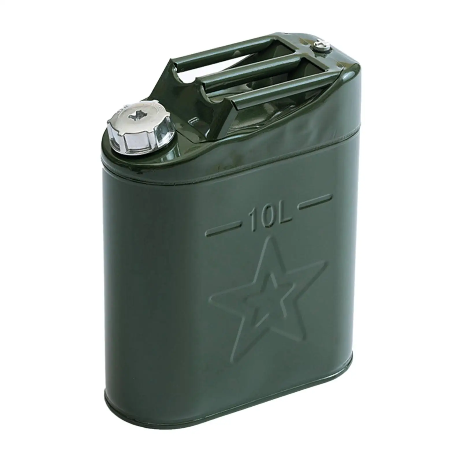 10 Liters Fuel Can Portable Fuel Tank Good Sealing for Suvs, Utvs, ATV Multifunctional Green Sturdy 37x28x13cm Diesel Container