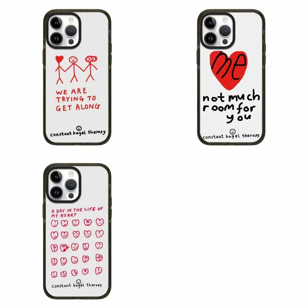 

Acrylic Heart Graffiti Phone Case Cover for IPhone 11 12 13 14 15 Pro Max Case for IPhone 15 Pro Max