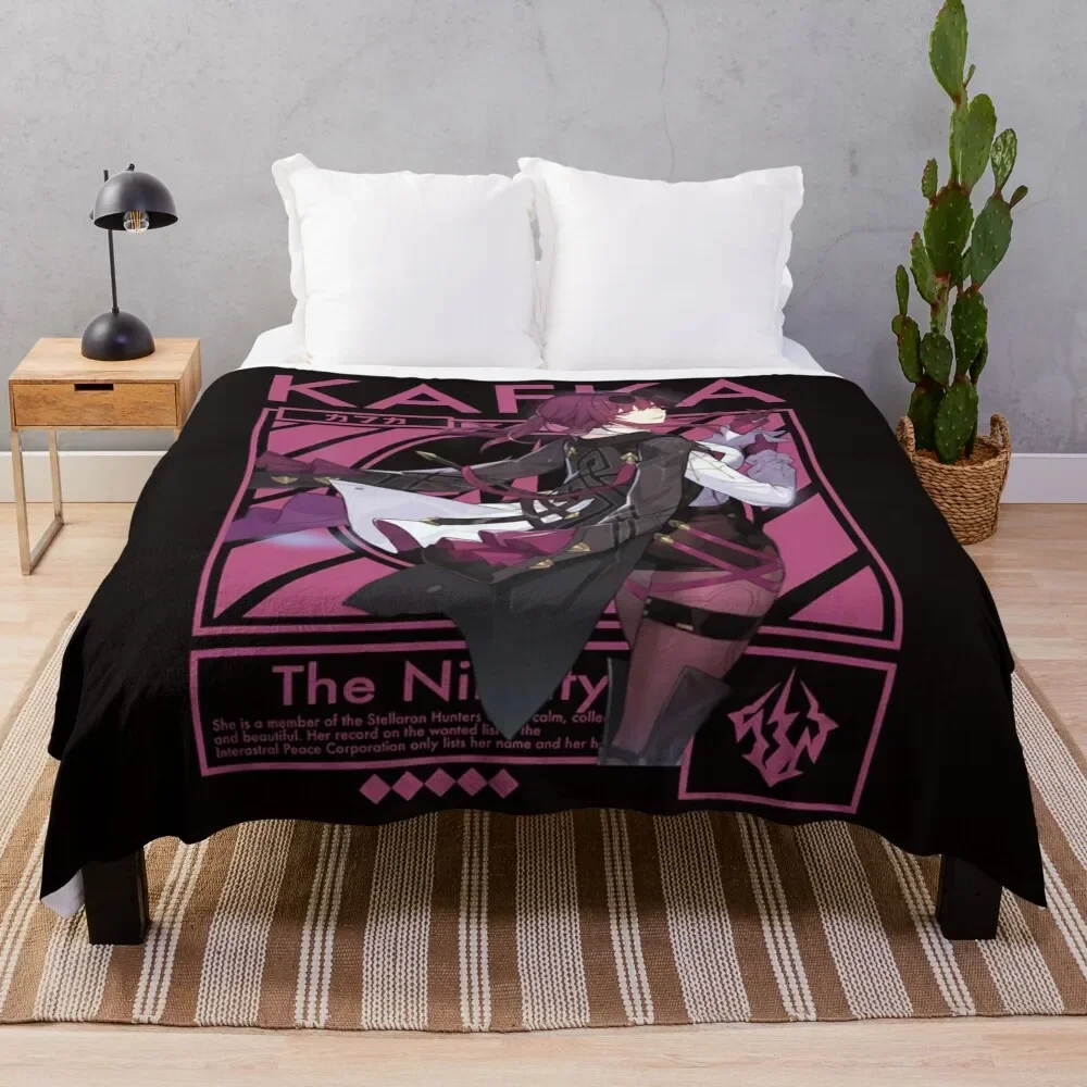 

HONKAI STAR RAIL KAFKA Throw Blanket Lightweight Warm Blanket for Travel Camping
