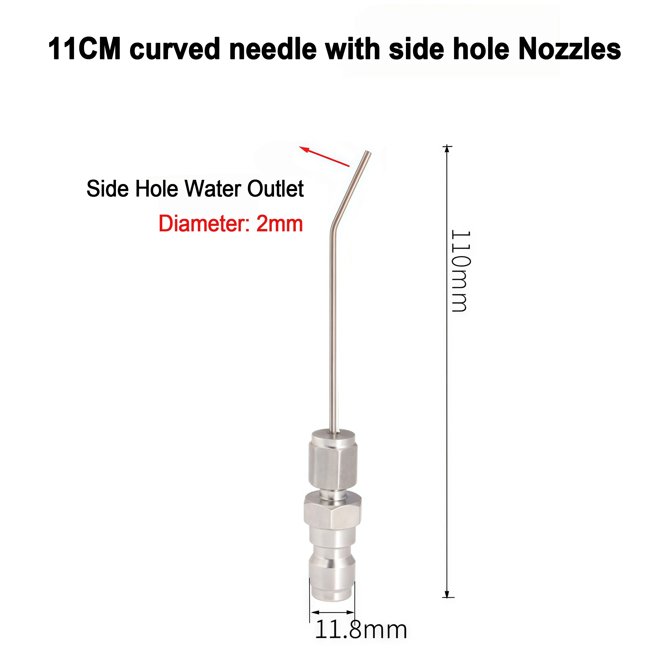 Hochdruck-Reinigungsnadeldüse – 2,0 mm gerader/seitiger Düse für Warmwasserbereitungstanks und Reinigungswerkzeug für AC-Einheiten – Detail 8