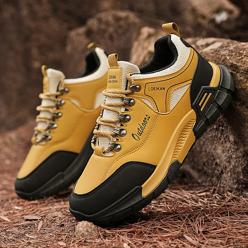 

2025 New outdoor hiking shoes, trendy shoes, sports single shoes, thick-soled, versatile men's shoes, workwear, casual dad shoes