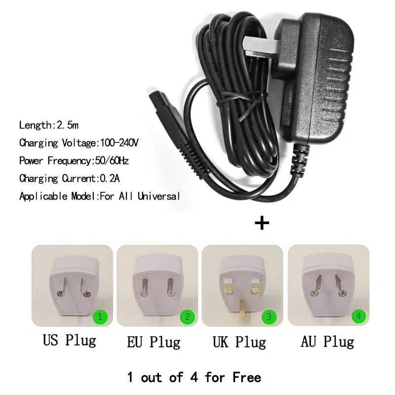 Madeshow Power Charger 100V-220V USB Charging Cable DC 5V Original Charger for All Model for Madeshow Hair Cutting Machine