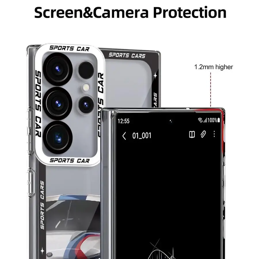 JDM Sports Cars Phone Case for GalaxyNote20 20Ultra S21 S23 S22 S20 S24 Plus S20 S23 S22 S21 S24 S23 Ultra S20 S23 S21 FE