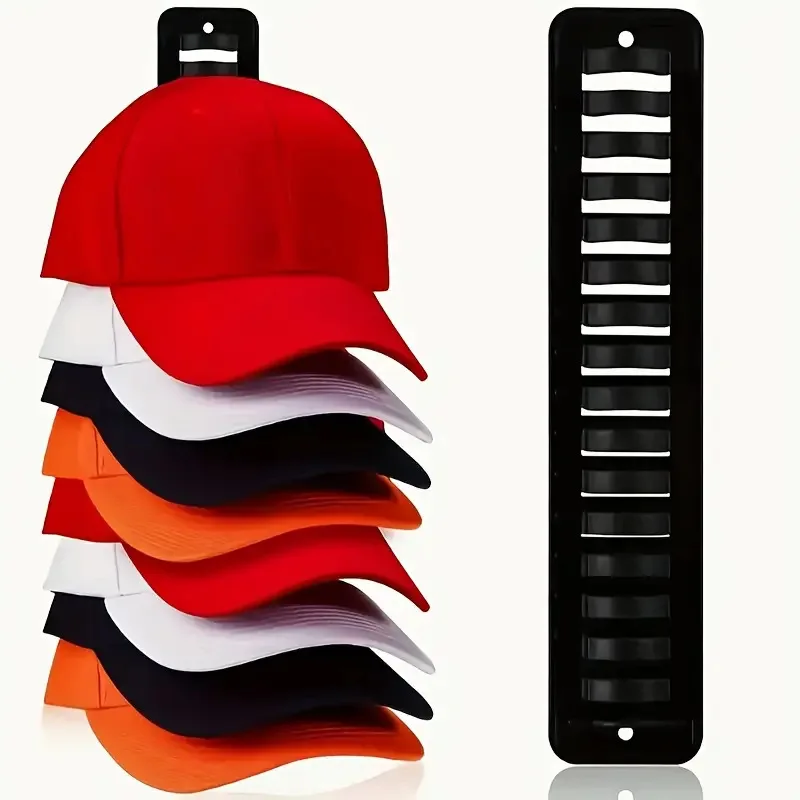 Desktop-Baseballkappen-Aufbewahrungsregal, integriertes Kunststoff-Kappenregal, organisiertes Hut-Aufbewahrungs- und Präsentationsregal, Aufbewahrungs- und Präsentationsregal – Detail 1