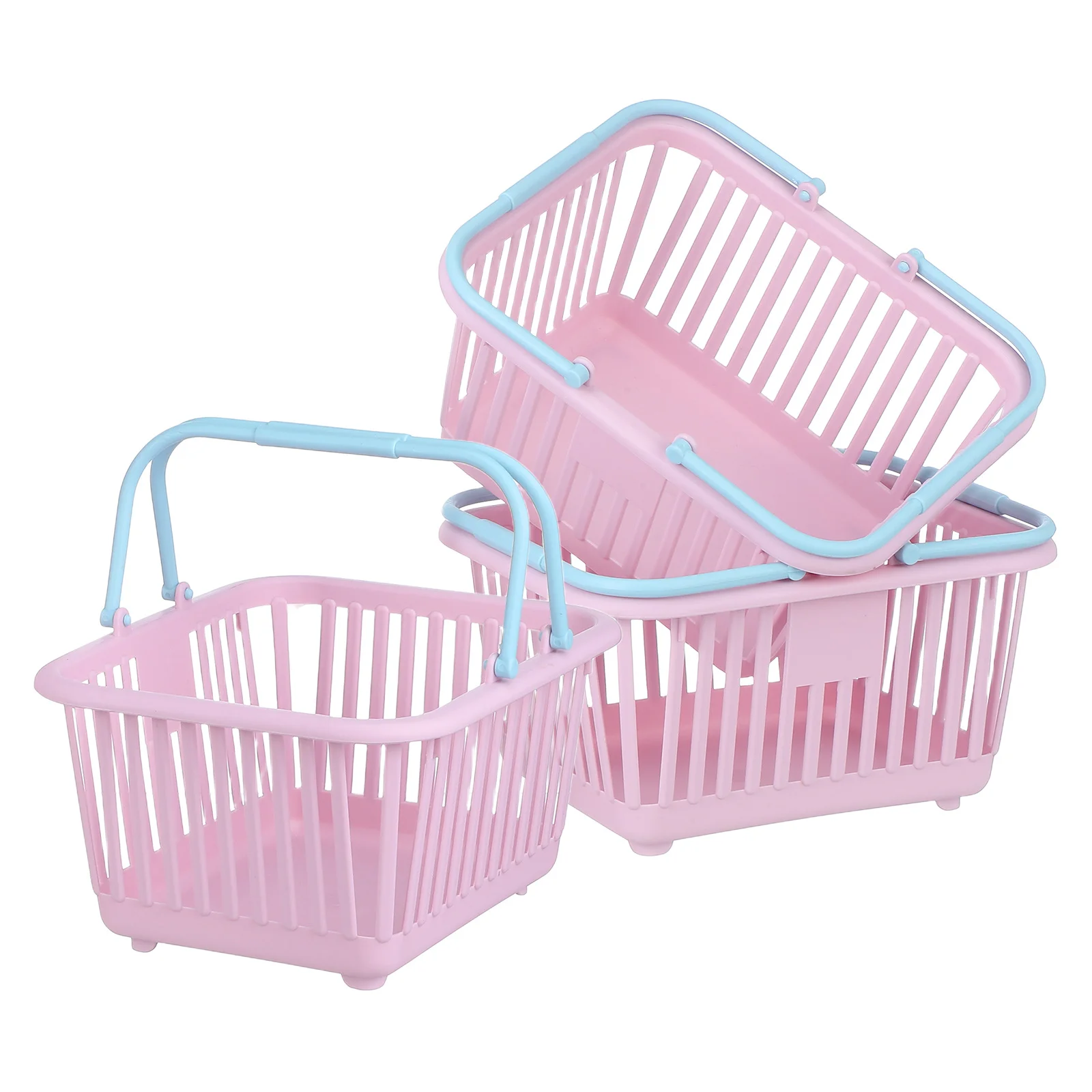 3 قطع من سلة البقالة للأطفال، حاوية تسوق صغيرة صغيرة، سلة تسوق للعب الأدوار للأولاد والبنات والأطفال الصغار #4