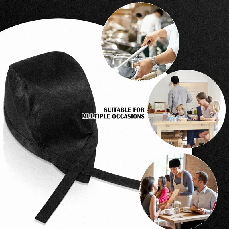 Pirate Chef Hat Catering Workwear sets Chef\'s Cap Apron Restaurant Kitchen Cook Pinafore Household Kitchen Cooking Apron Hat Set