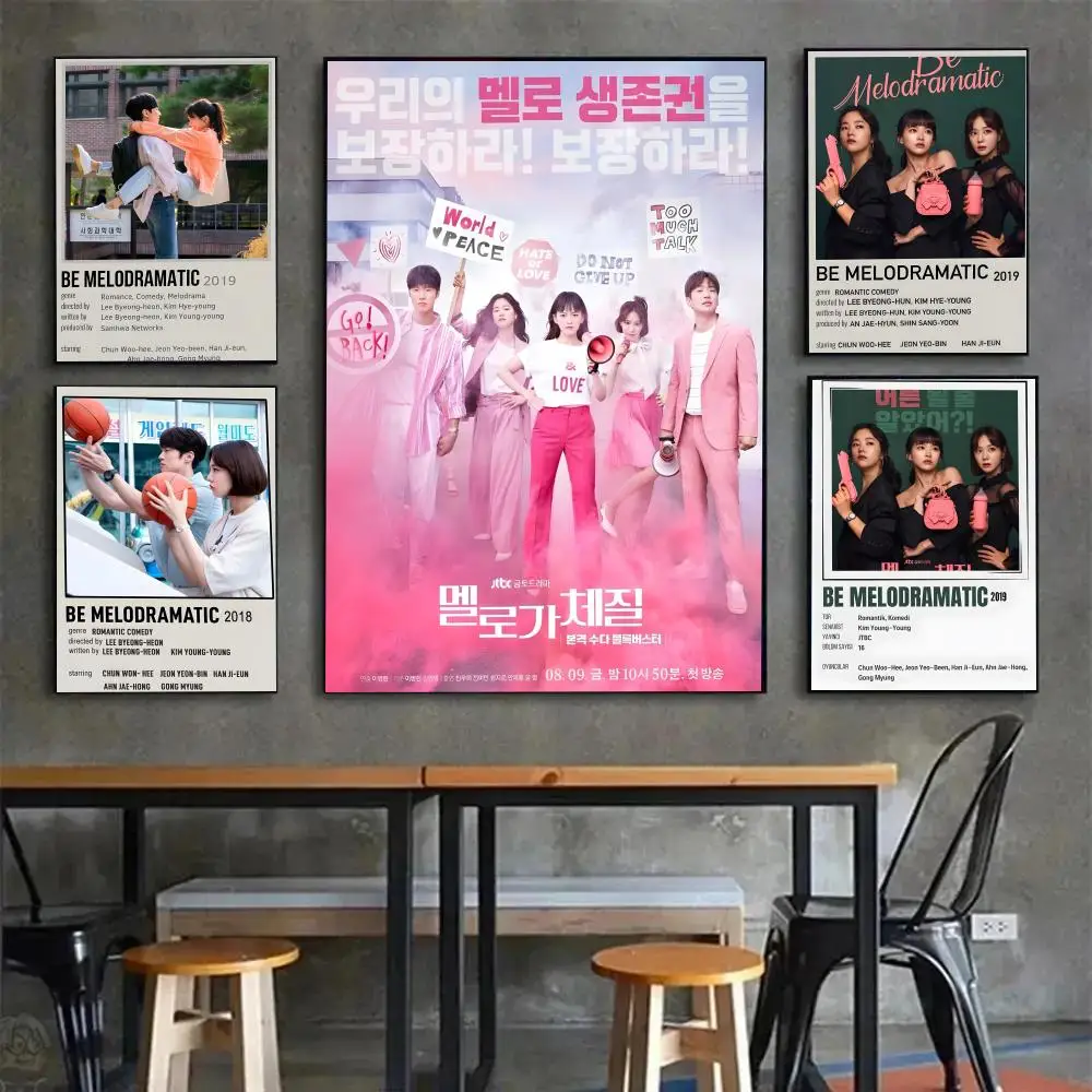 Witty Heartfelt Korean TV B-Be Melodramatic Poster Poster Painting Wall Art Mural for Living Room Home Decor and Gifts