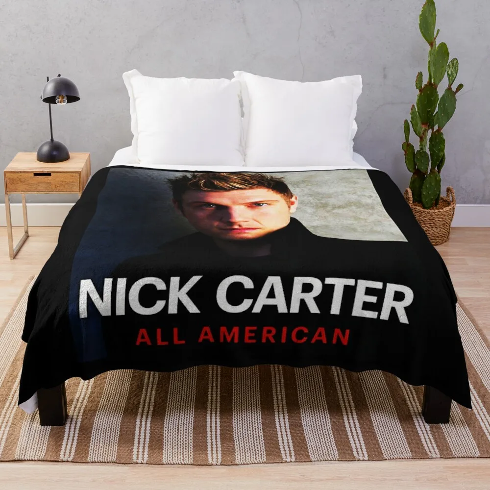 Special Singer Man Country Nick Carter Redeki Trending Seller Throw Blanket Decorative Bed Blankets Vintage Blanket Cute Blanket