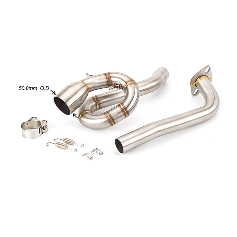 

NVX 155 Scooter Bike Front Header Slip On Middle Link Exhaust Pipe Connector Mid Tube Muffler For Yamaha NVX155 2018-2020 2019