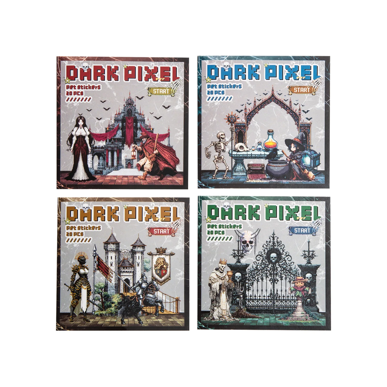 

Набор из 4 упаковок: милые канцелярские наклейки «Дом карт» для джанк-журналов, декоративные наклейки для планировщиков