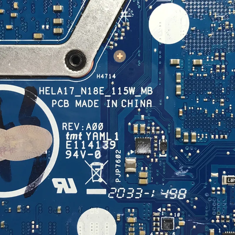 

CN-08VF9C 08VF9C 8VF9C For DELL 7700 Laptop Motherboard With SRJ8J I9-10885H CPU N18E-G2R-A1 100% Full Tested Working Well