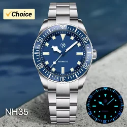 Rollstimi Men's Watches 2024 New Automatic Watch For Men Business NH35 Mechanical Wristwatch Luminous Bezel Waterproof Clock Man