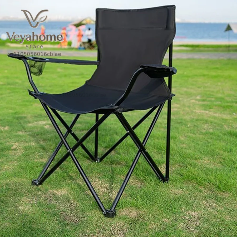 Camping Chair Armchair Foldable Chaise Pliable Folding Chairs Fishing Beach Portable Longue Accessories Outdoor Deck Tourist