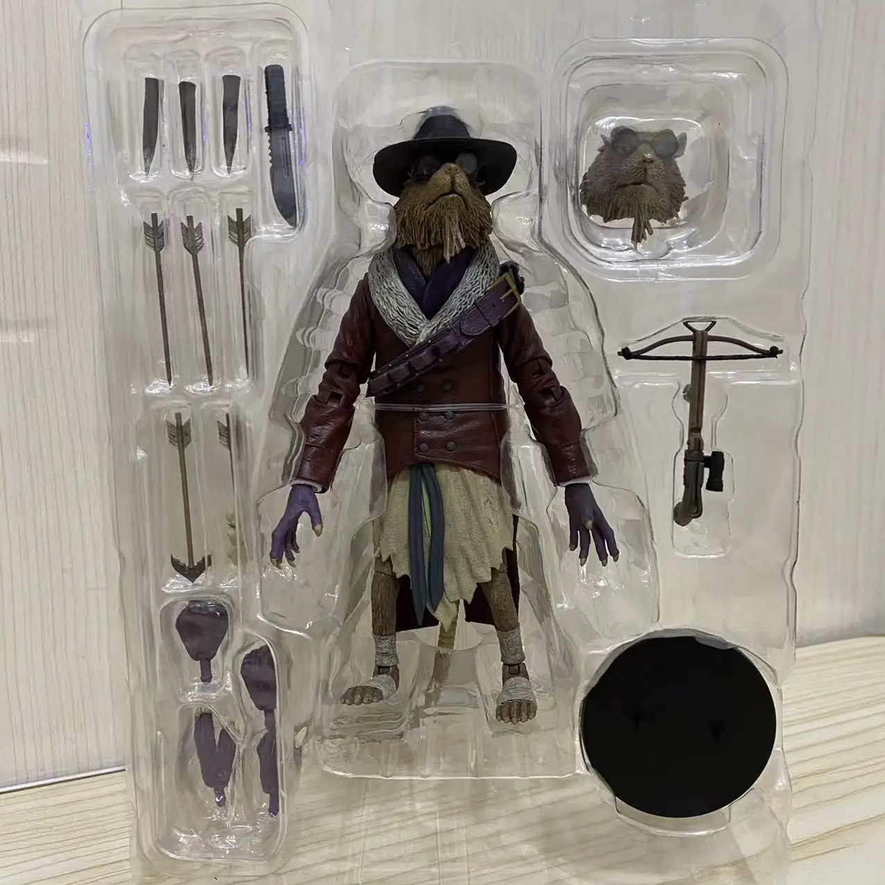 In Stock Neca Ultimate Splinter As Van Helsing Figure Master Rat Shredder Turtle Action Figure Joint Movable Bookshelf Ornament