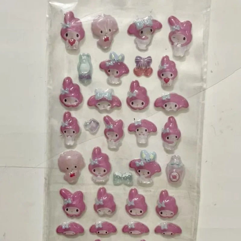 산리오 마이멜로디 방수 3D 입체 스티커 DIY 휴대폰 케이스 장식 이어폰 케이스 액세서리 선물