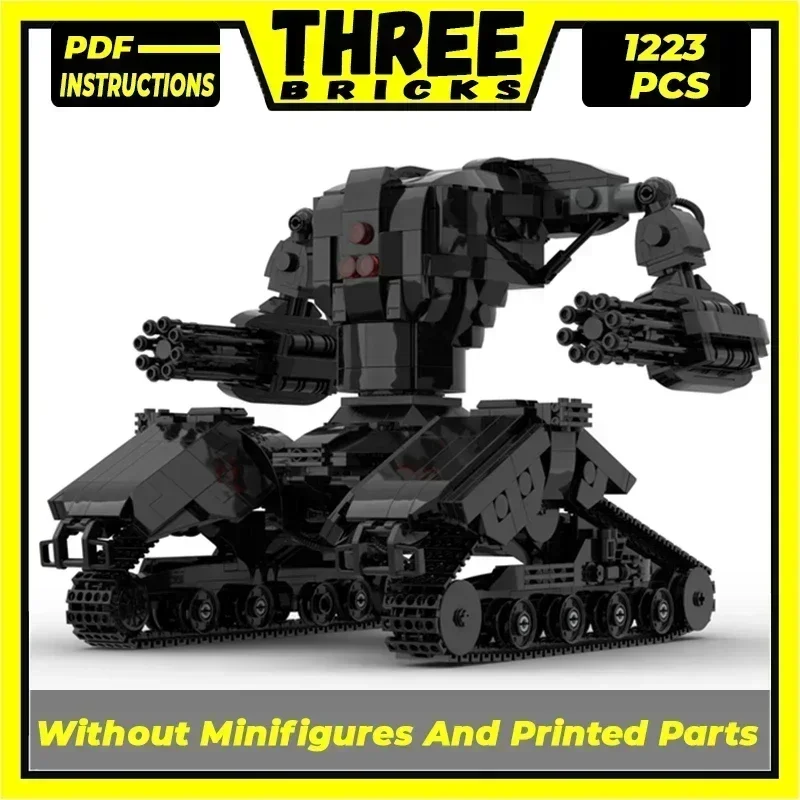 Moc Mattoni da costruzione Modello militare Mech Tank Hunter Killer X1 Tecnologia Blocchi modulari Regali Giocattoli di Natale Set fai da te Assemblaggio