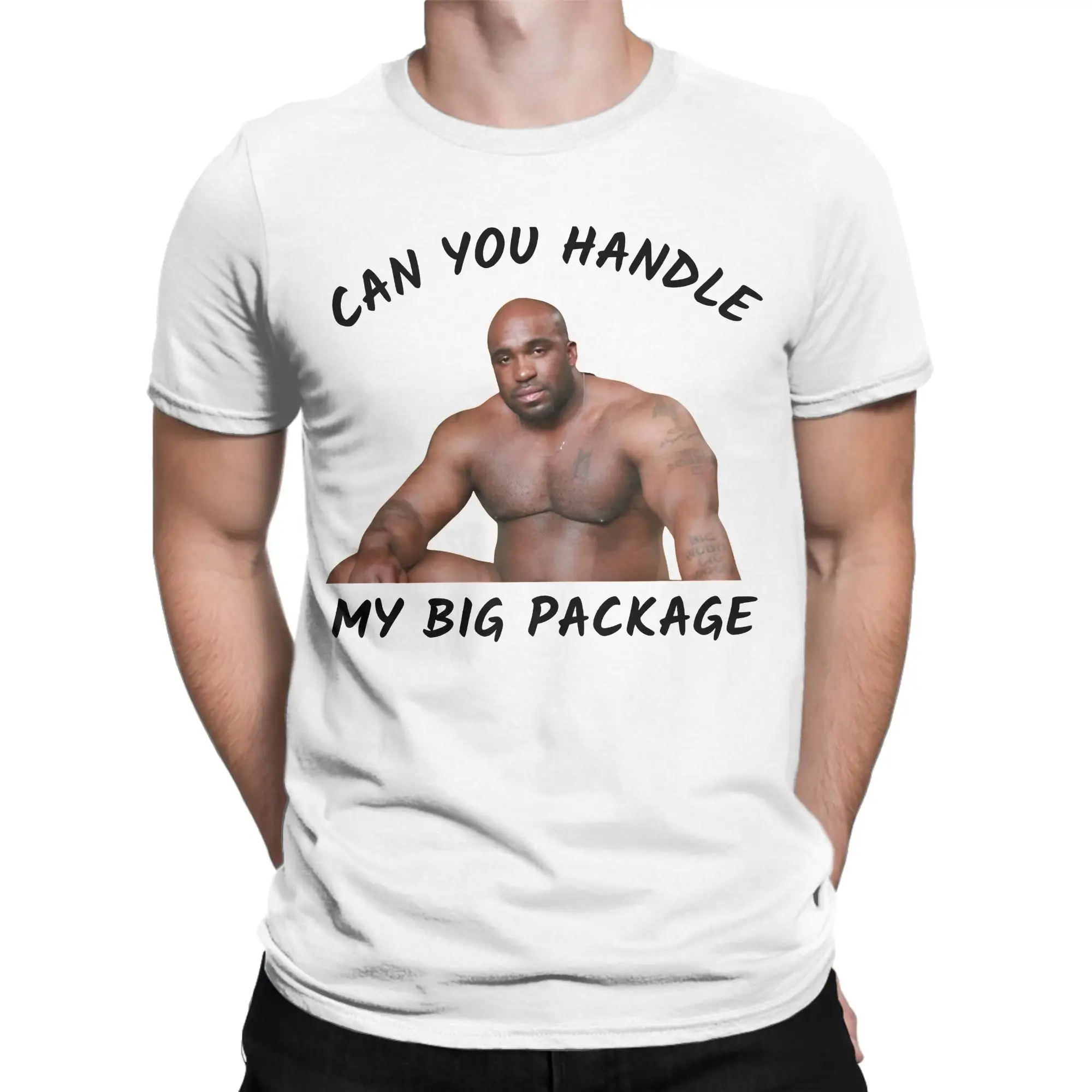 Casual Big Dick Black Guy Meme Barry Wood T-Shirt for Men Crewneck 100% Cotton T Shirts  Short Sleeve Tees Party Clothing