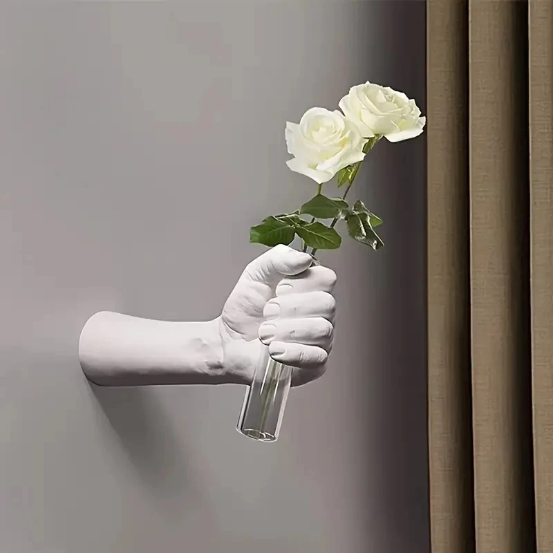 

Modern Geometric Resin Wall Vase Wall Mounted Vase Handmade Decorative Flowers for Room Decoration Vas Art Flower Decoration