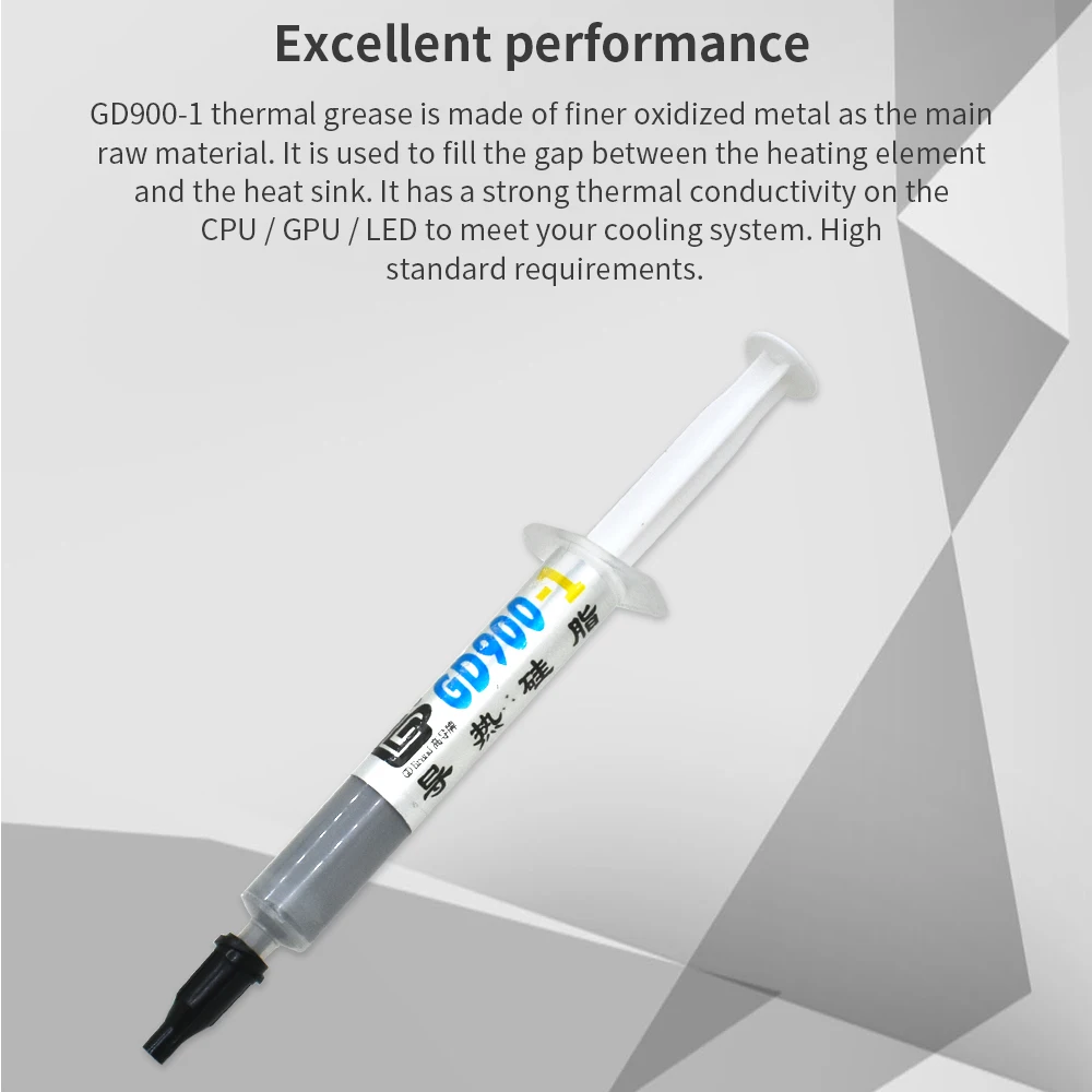 جص غرفة تبريد موصل GD ، الوزن الصافي 3 جم ، مبرد شحوم حراري ، وحدة معالجة مركزية ، مادة لاصقة تذوب بالحرارة ، معكرونة حرارية لمعالج CPU