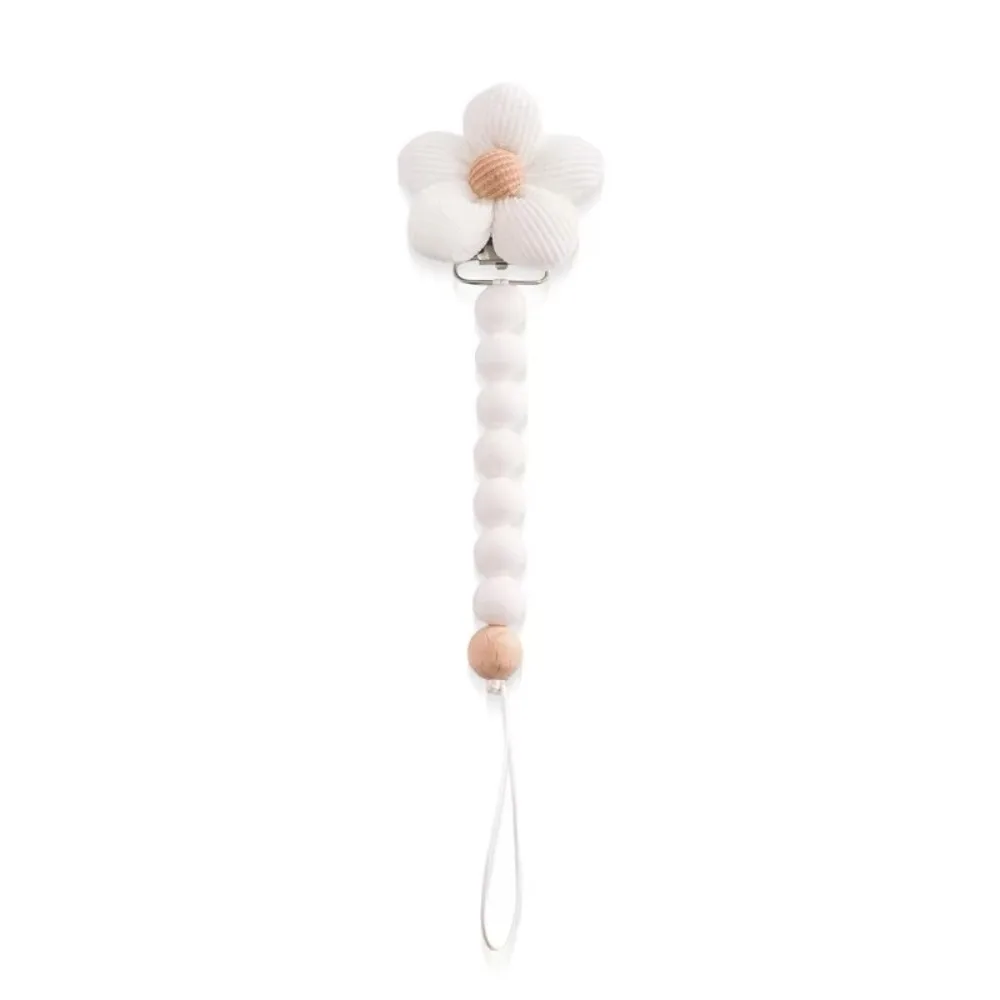 New Silicone Dummy Holder Chain Newborn Stuff Nursing Accessories Nipple Soother Chain Soft Chew Beads