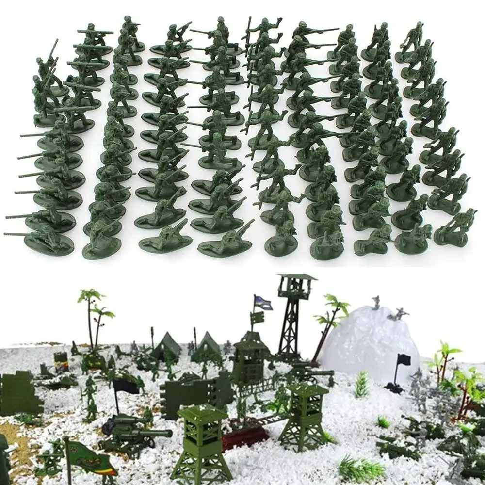 Hot Aircraft Turret Plastic Soldiers  Men Figures 12 Poses  Toy